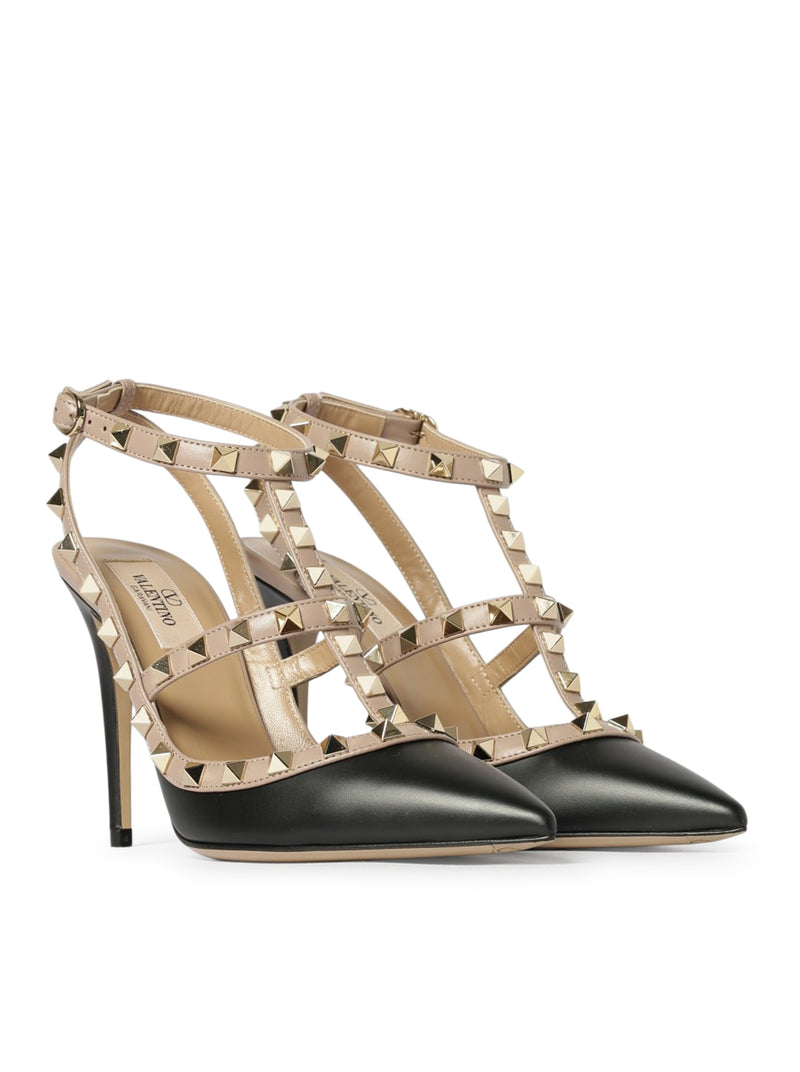ROCKSTUD LEATHER PUMPS