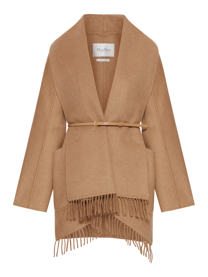 CAMEL CARDIGAN COAT