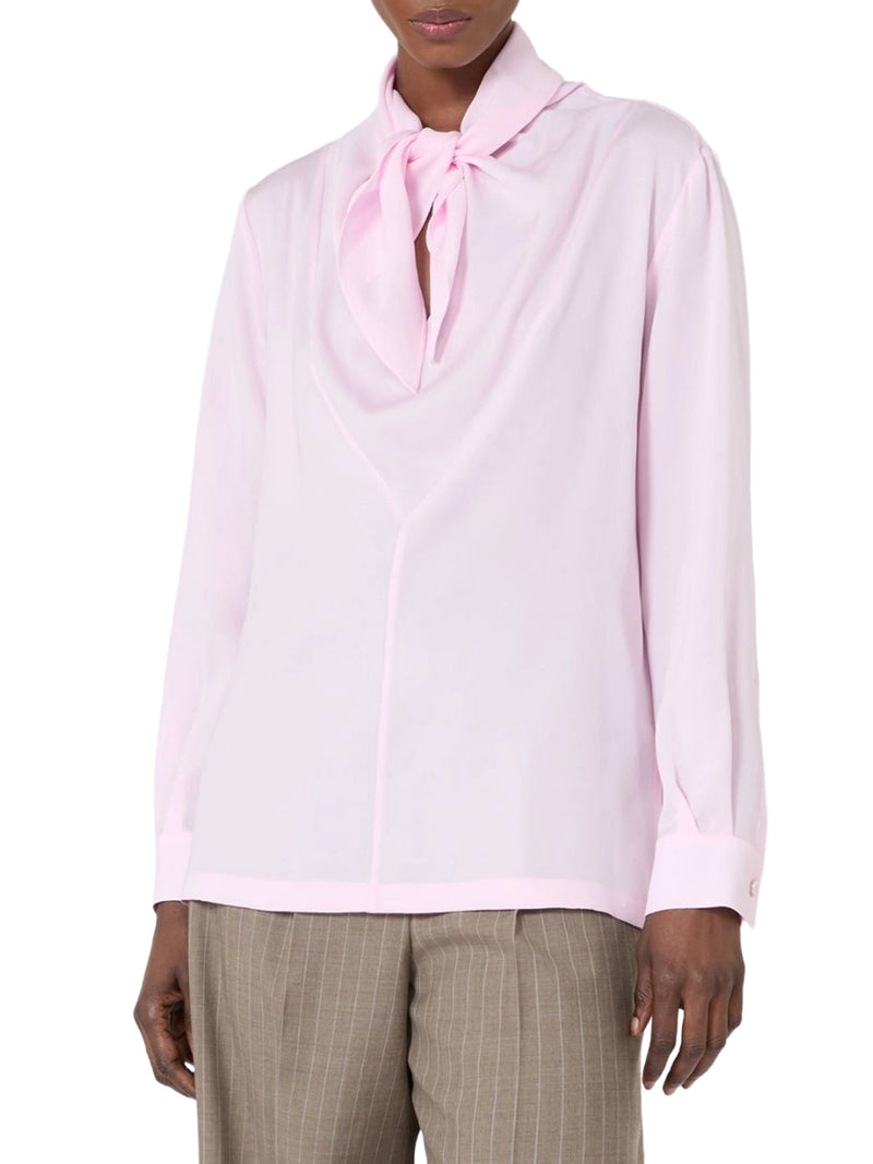 SILK CHARMEUSE BLOUSE