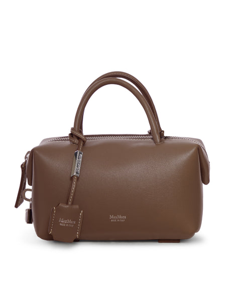 SMALL NATURAL LEATHER TOP HANDLE