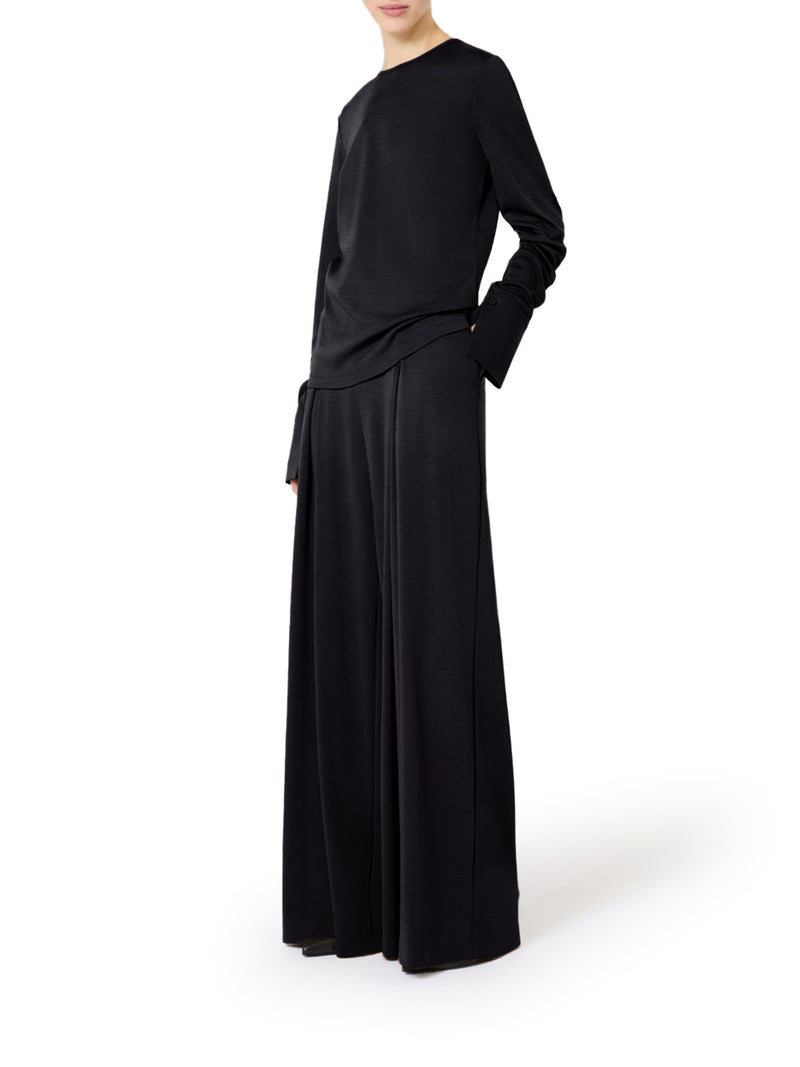 WOOL JERSEY TROUSERS