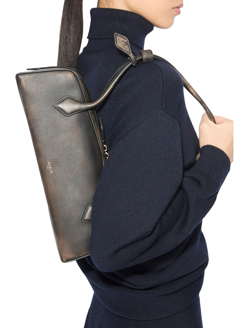 LE TECKEL MEDIUM BAG IN AGED LEATHER