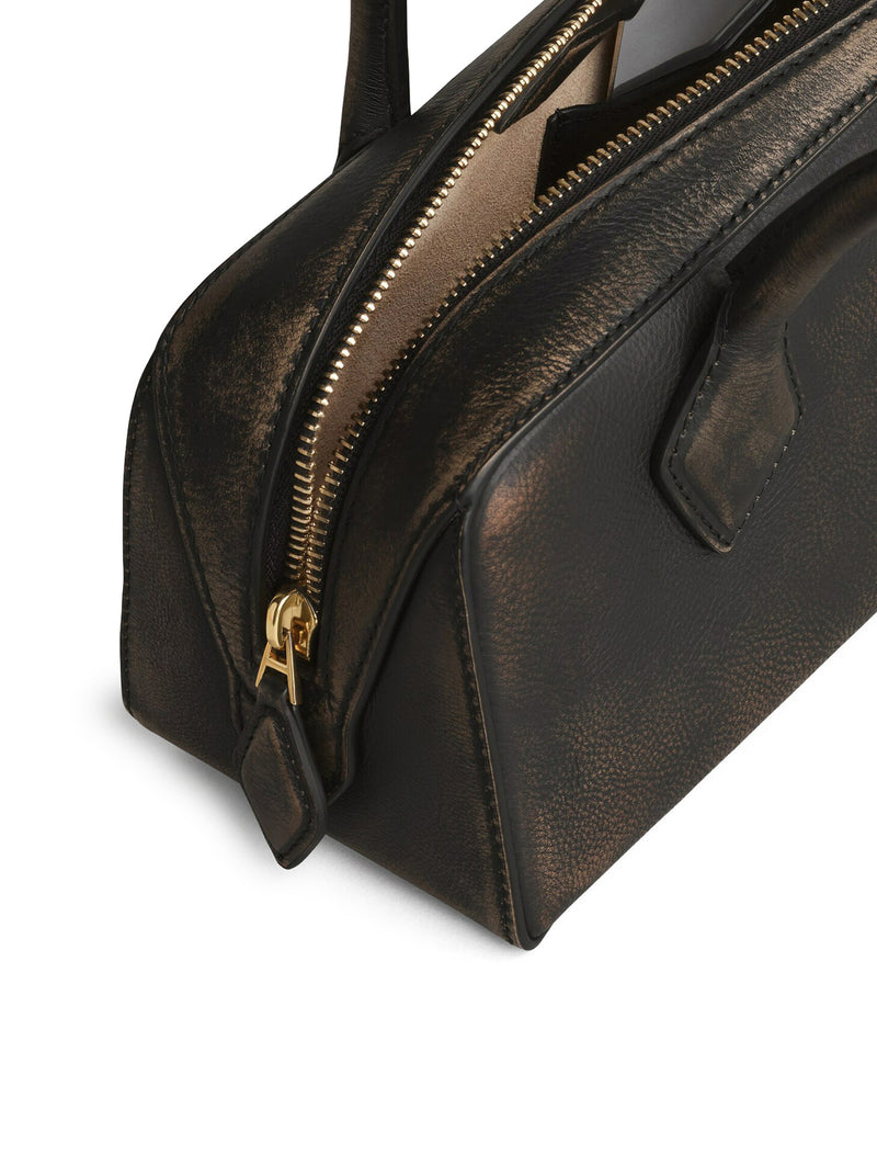 LE TECKEL MEDIUM BAG IN AGED LEATHER