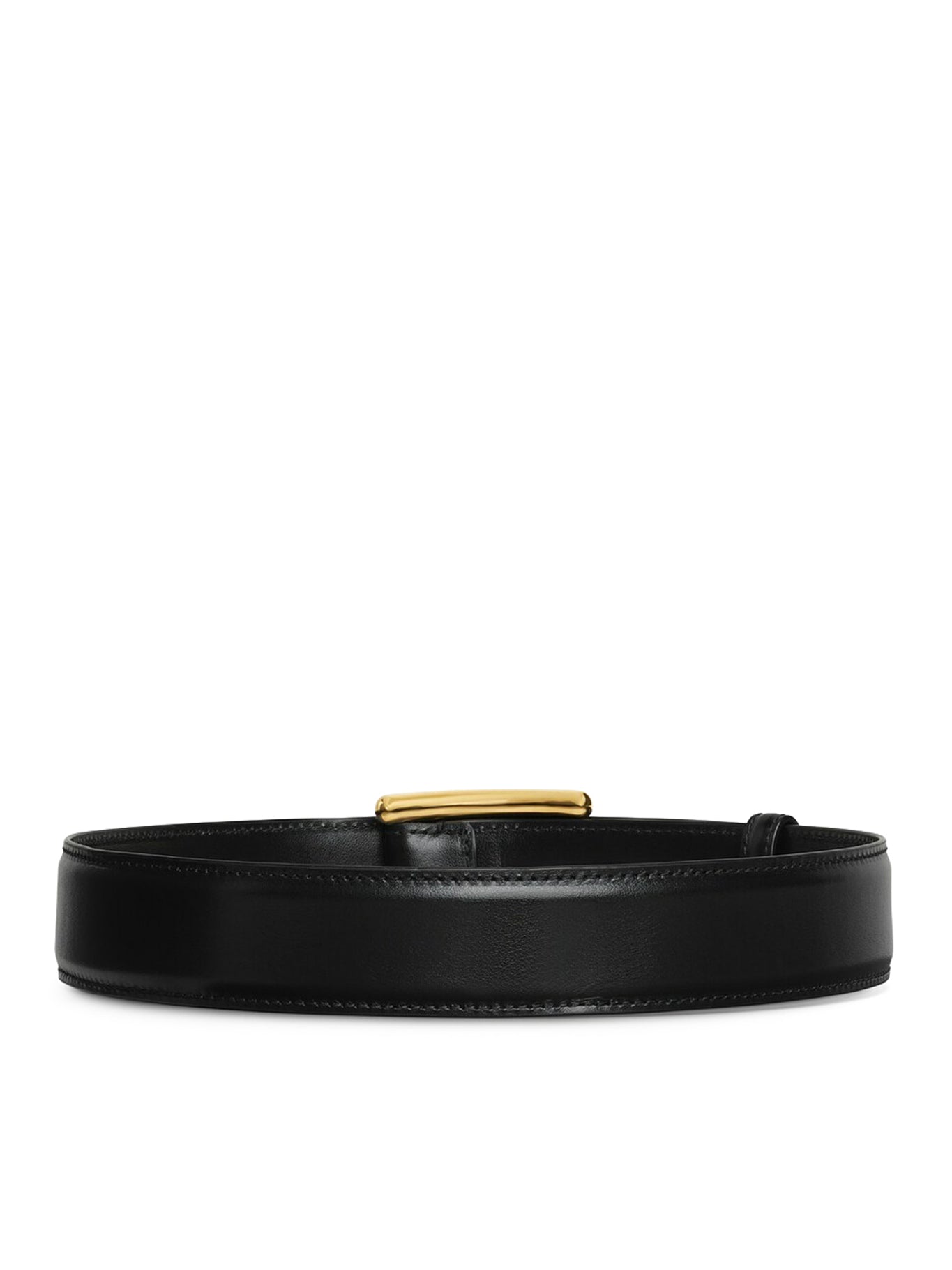 CURVED LEATHER BELT