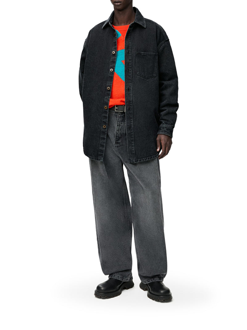 DENIM ANAGRAM OVERSHIRT