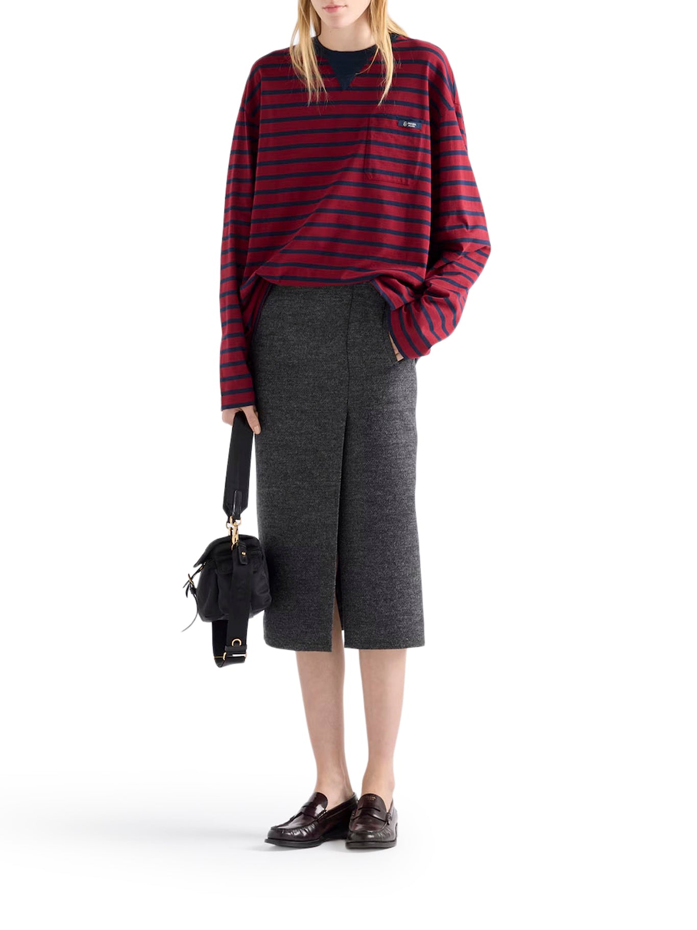 STRIPED COTTON SWEATER