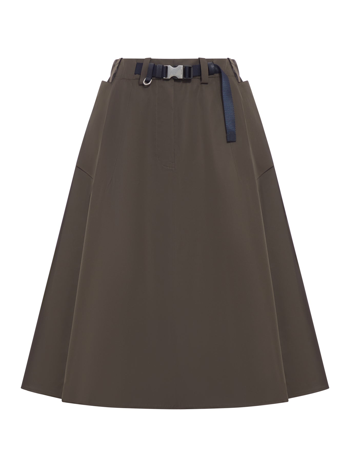 WIDE SKIRT IN TECHNICAL CANVAS