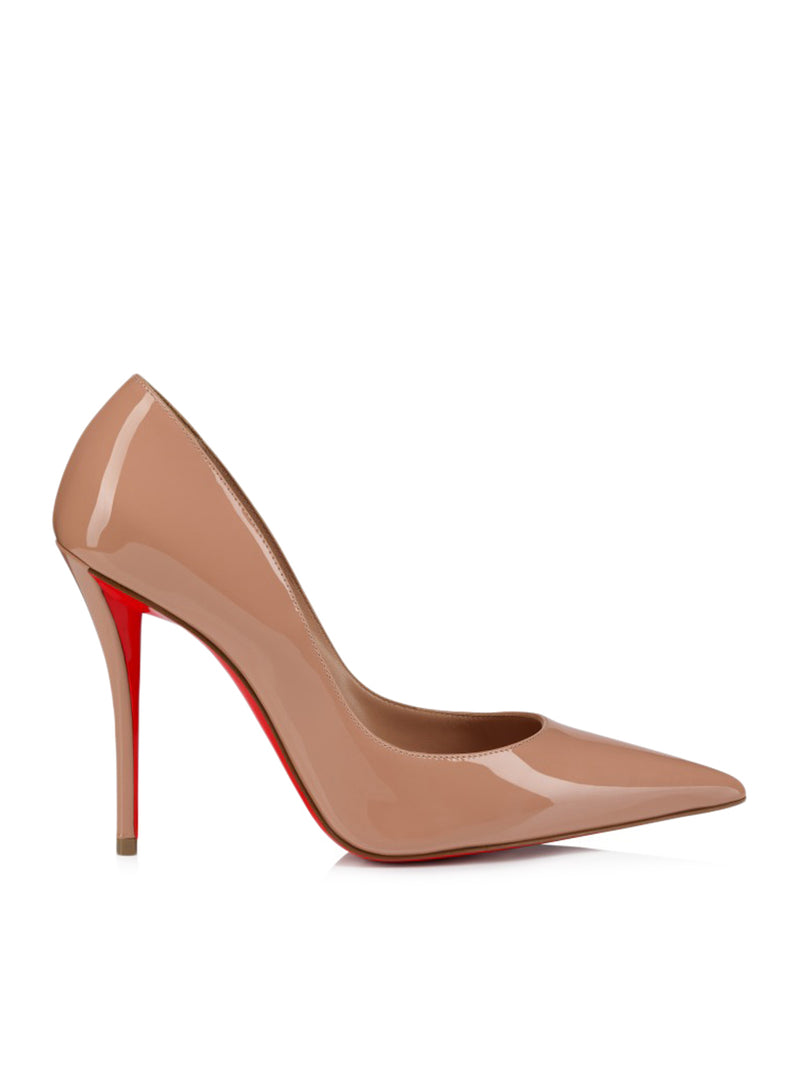 MISS Z 100MM PATENT LEATHER PUMPS IN BLUSH