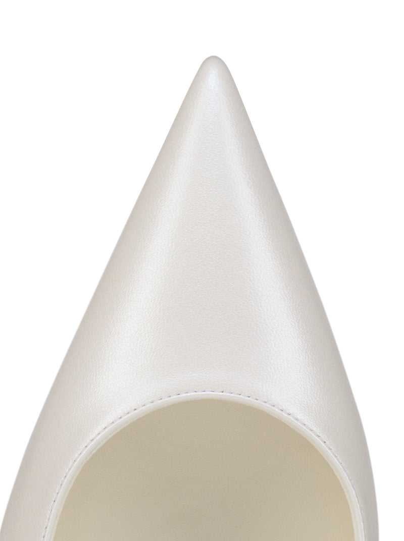 MISS Z 100MM PUMPS IN PEARLESCENT LEATHER