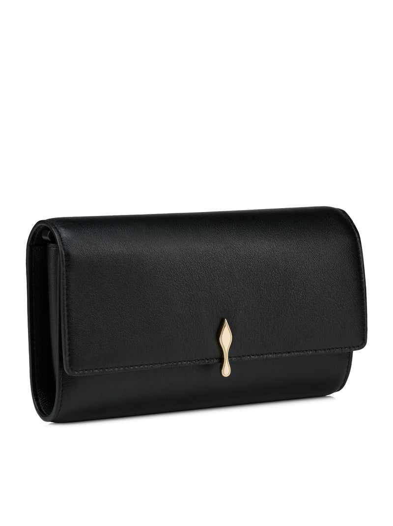 BETTINA WALLET ON CHAIN IN BLACK NAPPA LEATHER