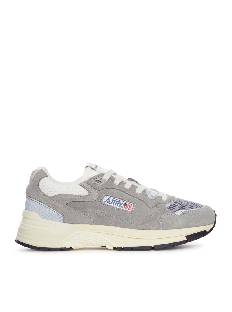 HYPERWAY SNEAKERS IN MESH AND LEATHER