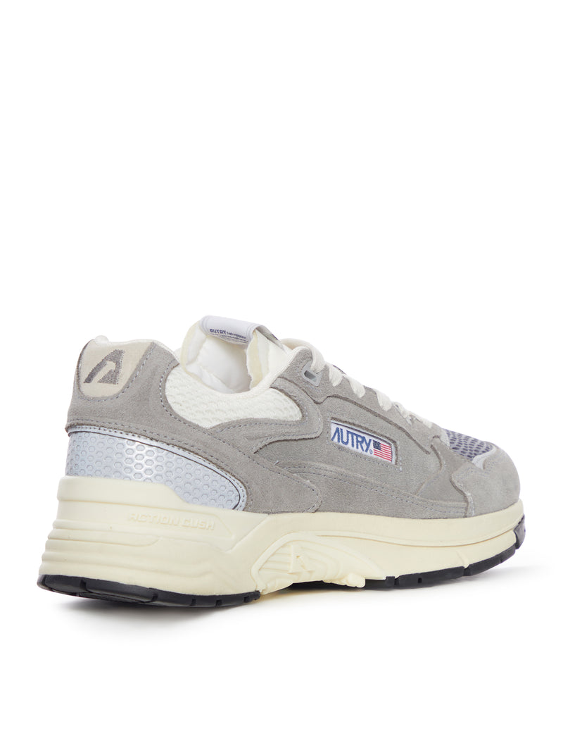 HYPERWAY SNEAKERS IN MESH AND LEATHER