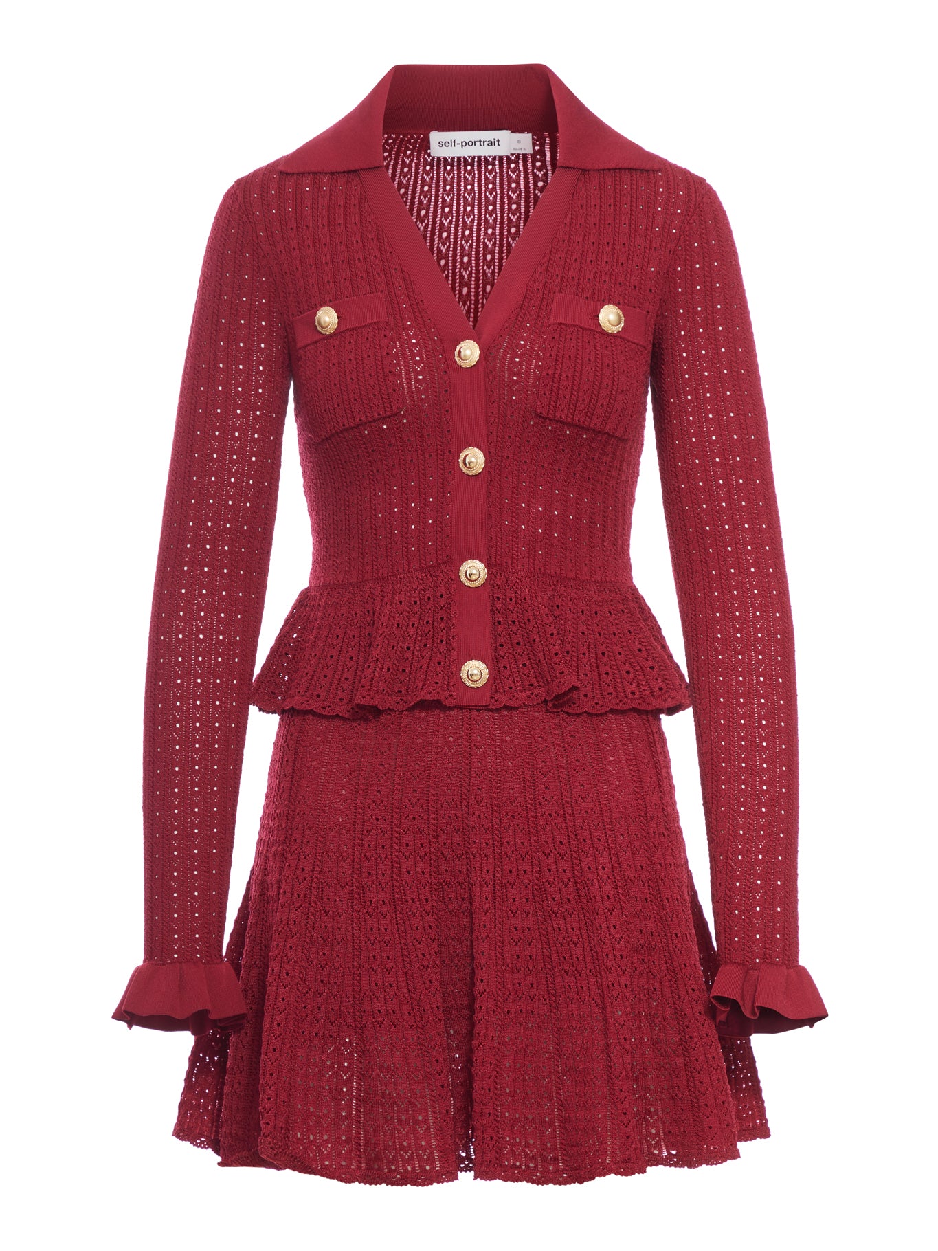 QUILTED KNIT MINI DRESS