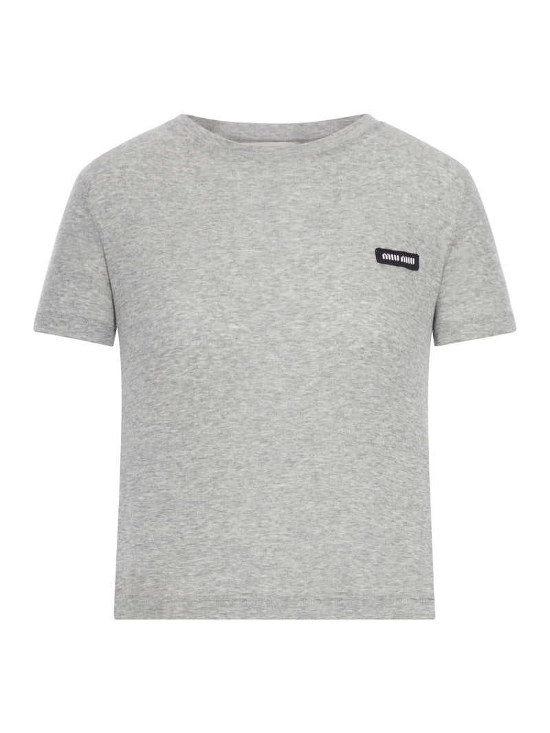 RIBBED JERSEY T-SHIRT