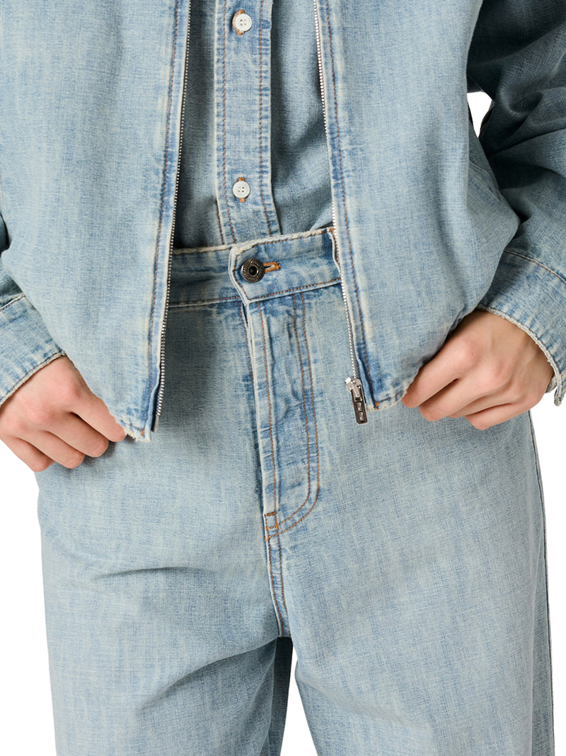 CHAMBRAY DENIM JEANS