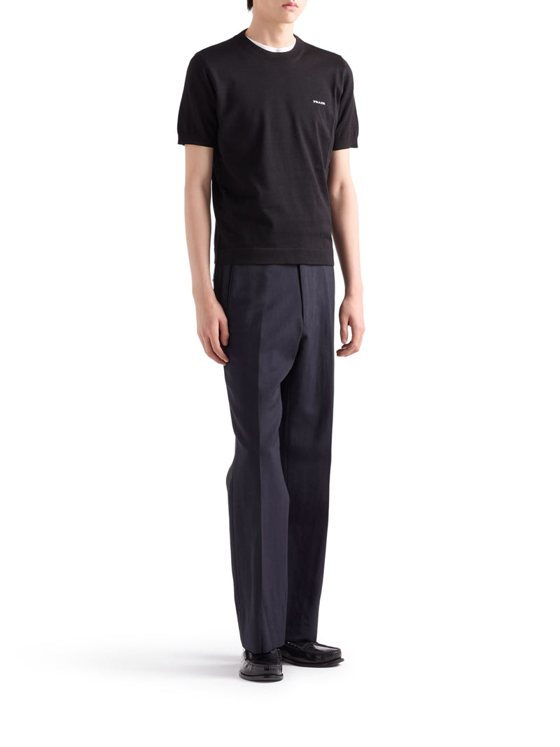 CREW NECK COTTON SWEATER