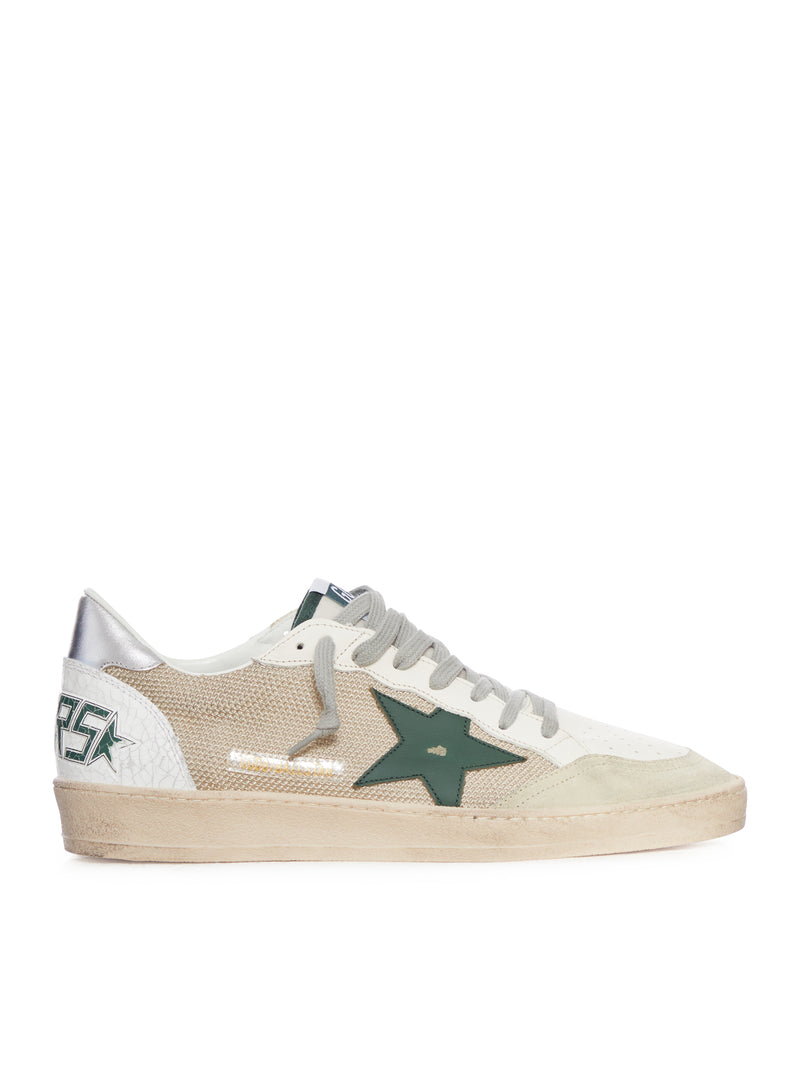 BALL-STAR SNEAKERS IN LEATHER WITH LAMINATED INSERTS