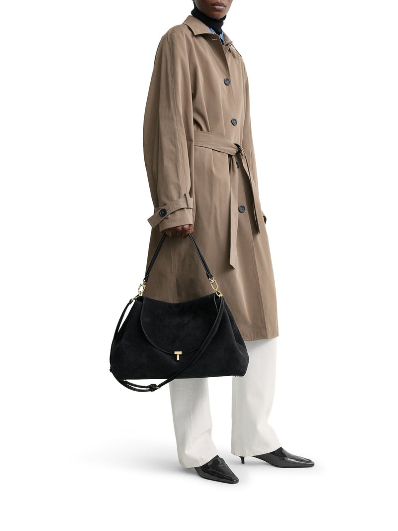 T-LOCK SUEDE BAG