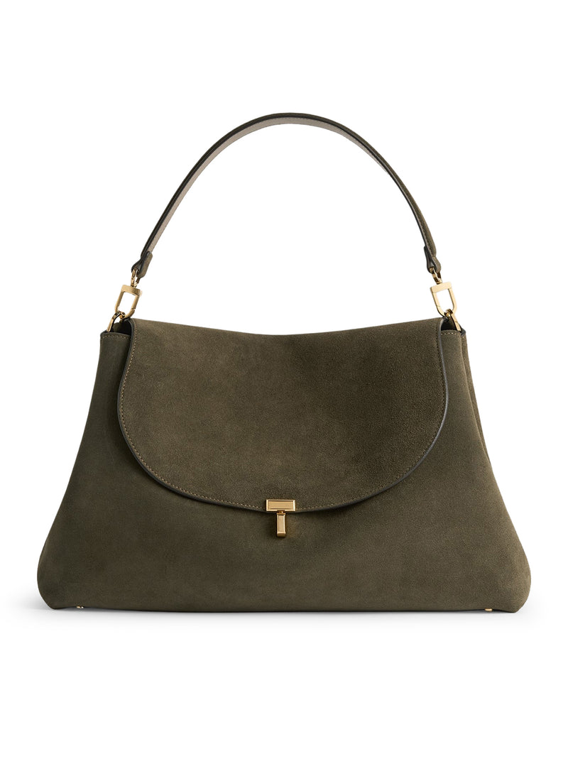 T-LOCK SUEDE BAG