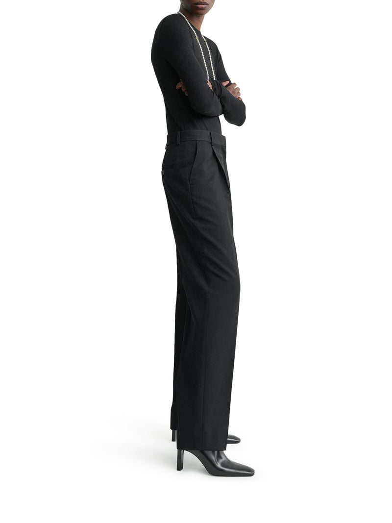BLACK TAILORED TROUSERS