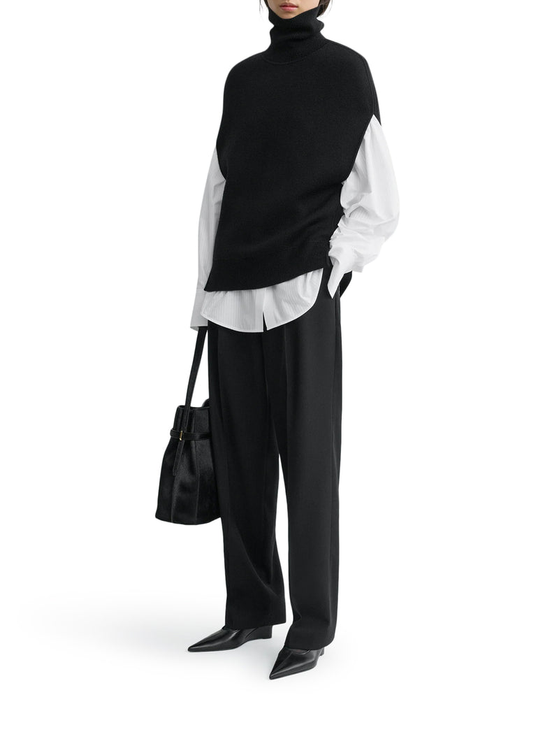 DOUBLE-KNIT WOOL VEST