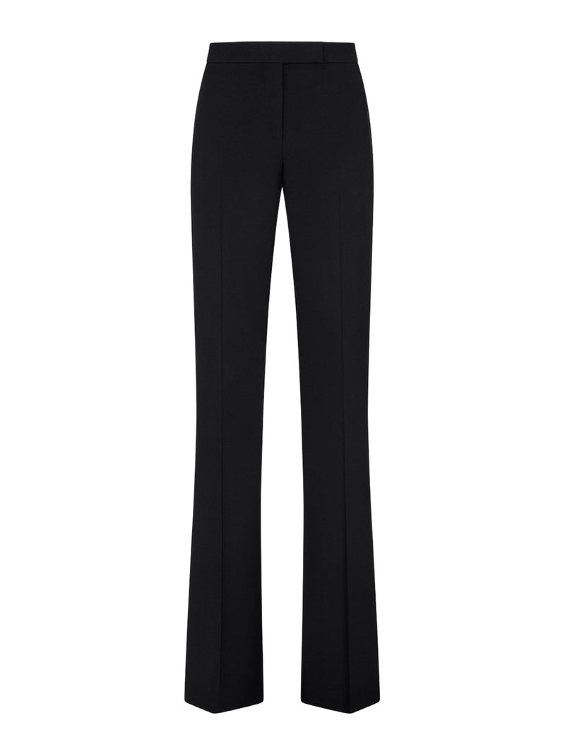 TWO-TONE TAILORED STRAIGHT TROUSERS