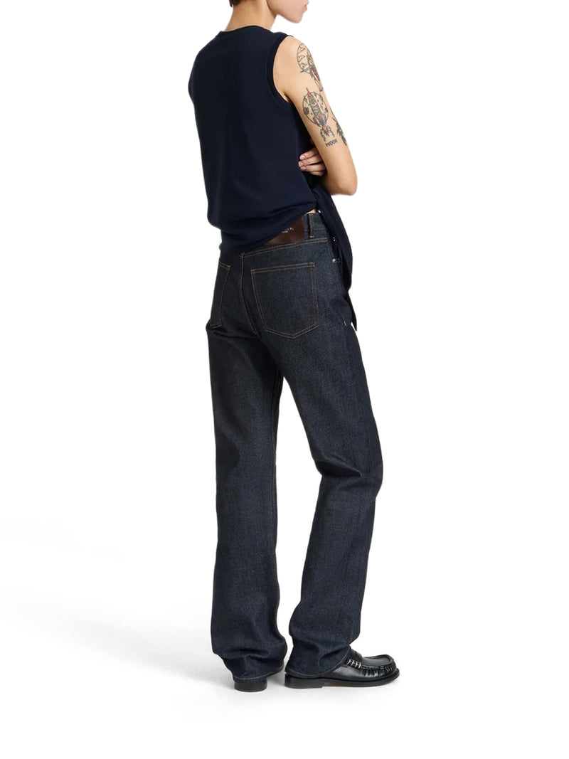 COTTON TANK TOP WITH KNOTTED HEM