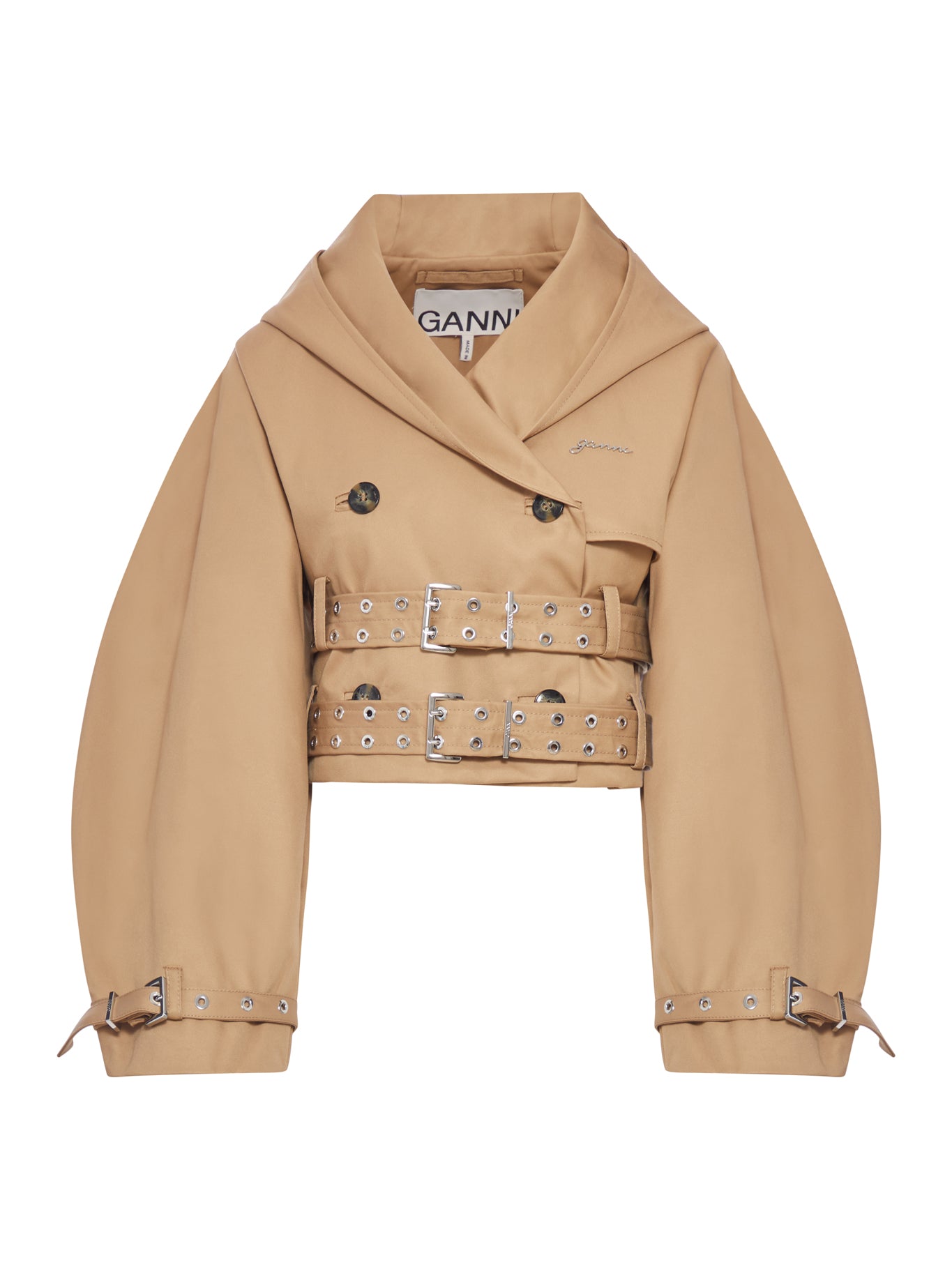 SHORT COTTON TRENCH JACKET