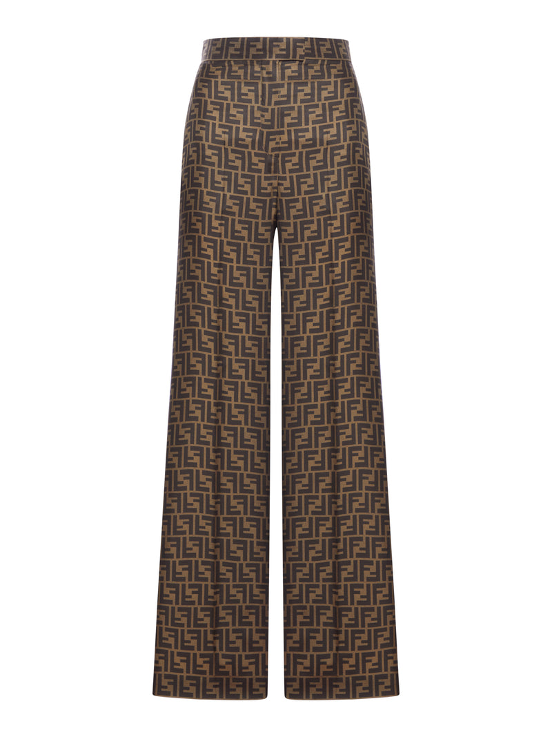 BROWN FF TWILL TROUSERS