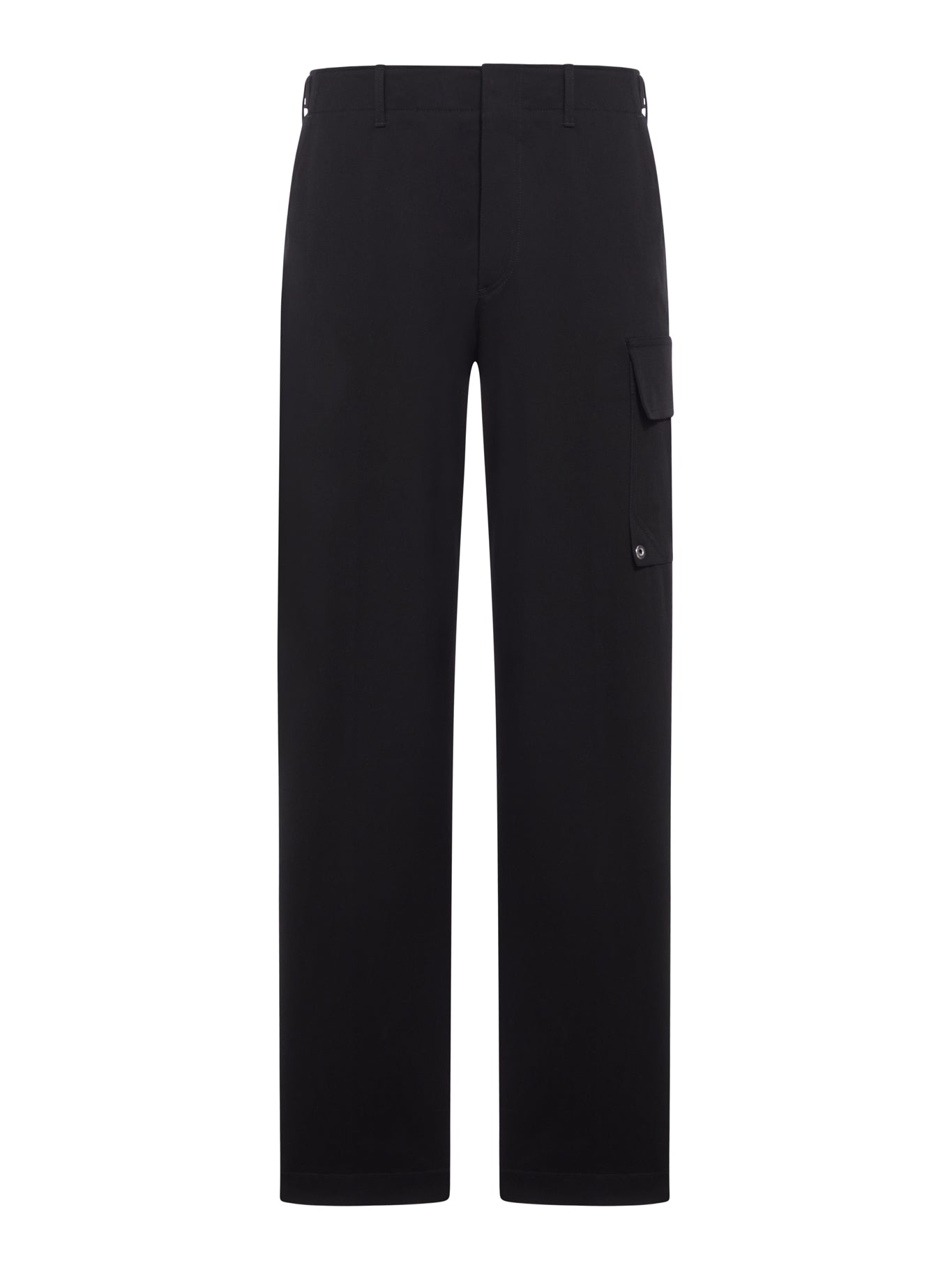 BLACK GABARDINE TROUSERS