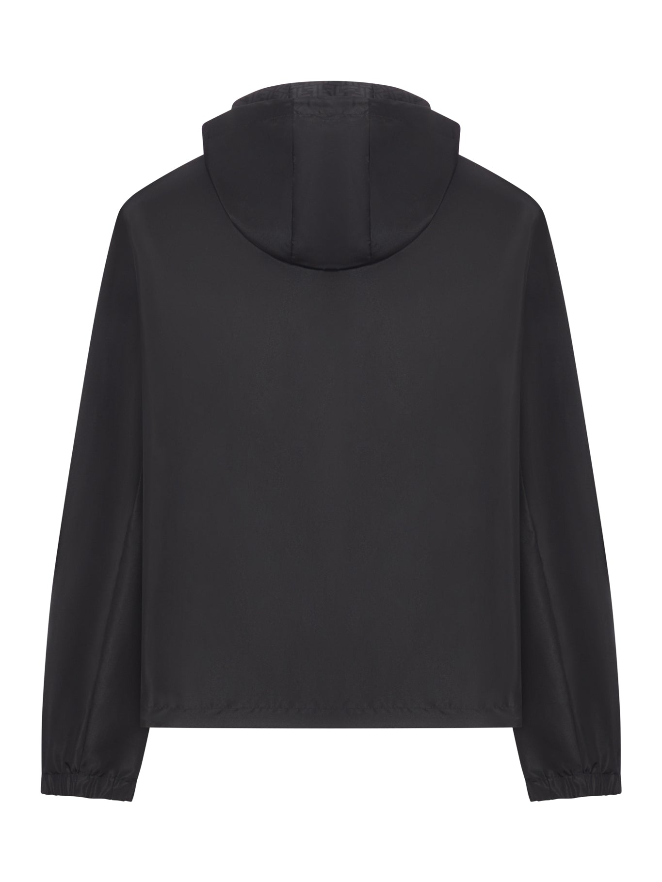 BLACK TECHNICAL FABRIC JACKET