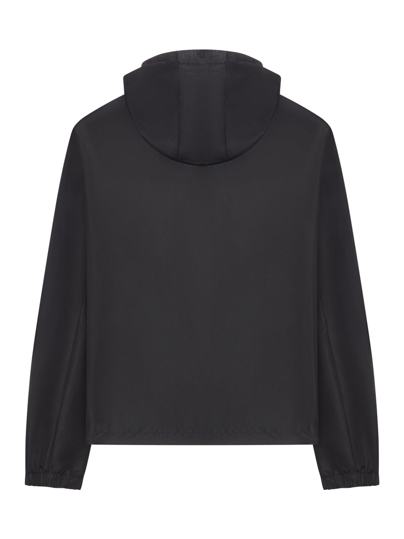 BLACK TECHNICAL FABRIC JACKET