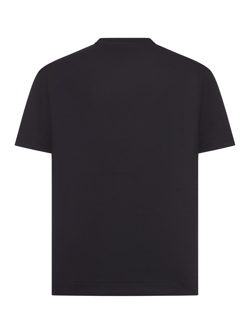 BLACK COTTON T-SHIRT