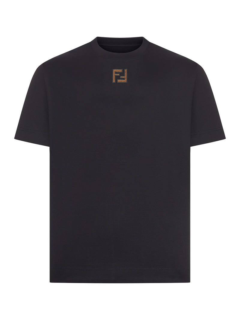 BLACK COTTON T-SHIRT