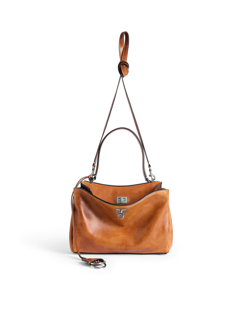 RODEO SMALL VEGETABLE TANNED LAMBSKIN BAG