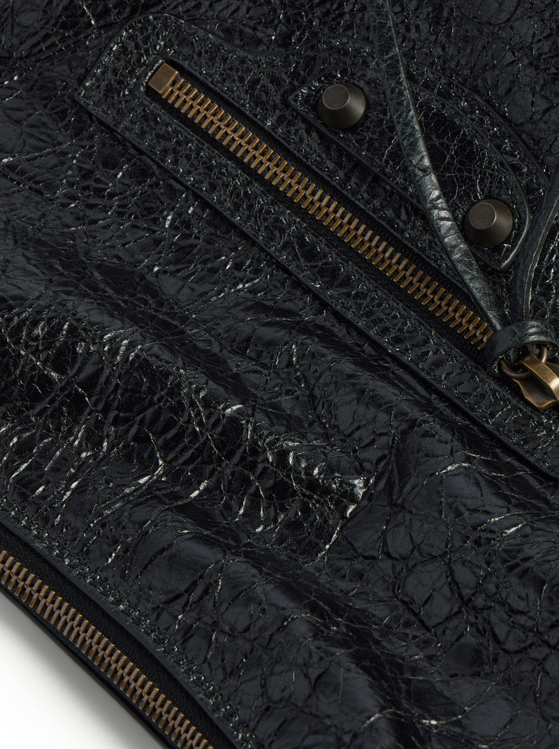 LE CITY SMALL ARENA LAMBSKIN HOBO BAG