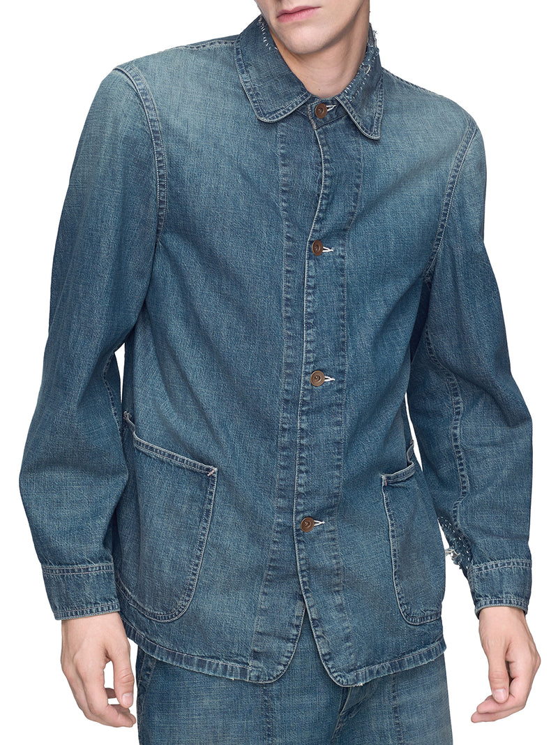 DENIM CABAN JACKET