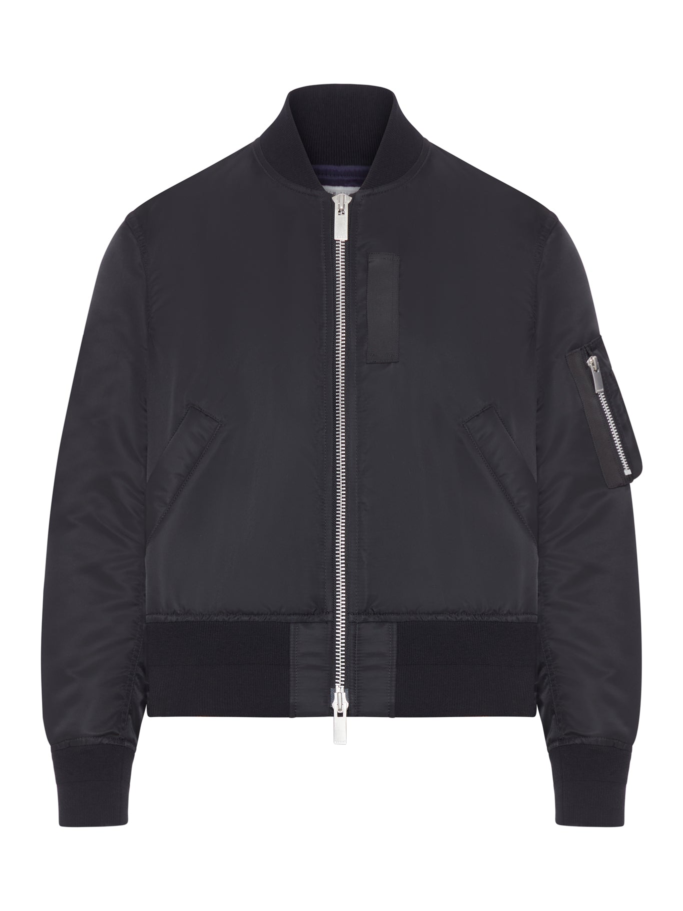 NYLON BOMBER JACKET WITH ZIP