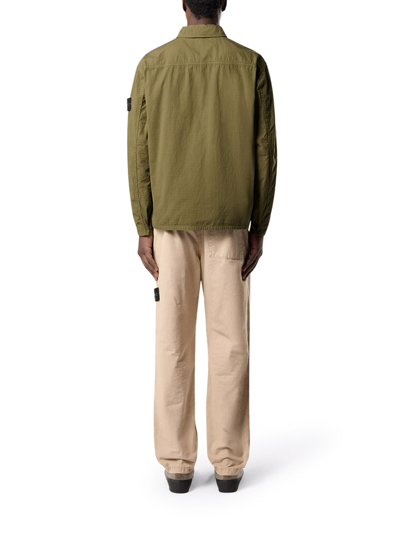 OVERSHIRT IN MERCERIZED ORGANIC COTTON RIPSTOP
