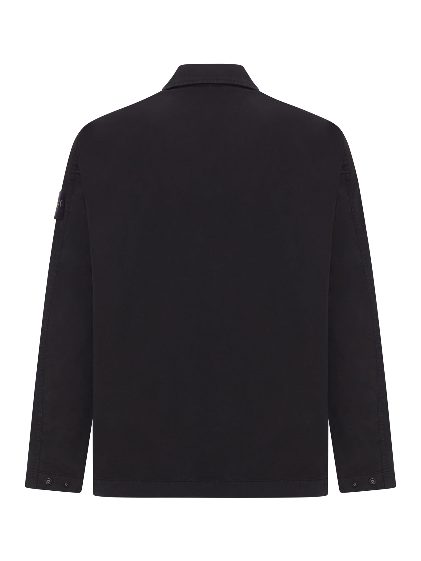 COTTON OVERSHIRT WITH CHEST POCKET AND REMOVABLE BADGE