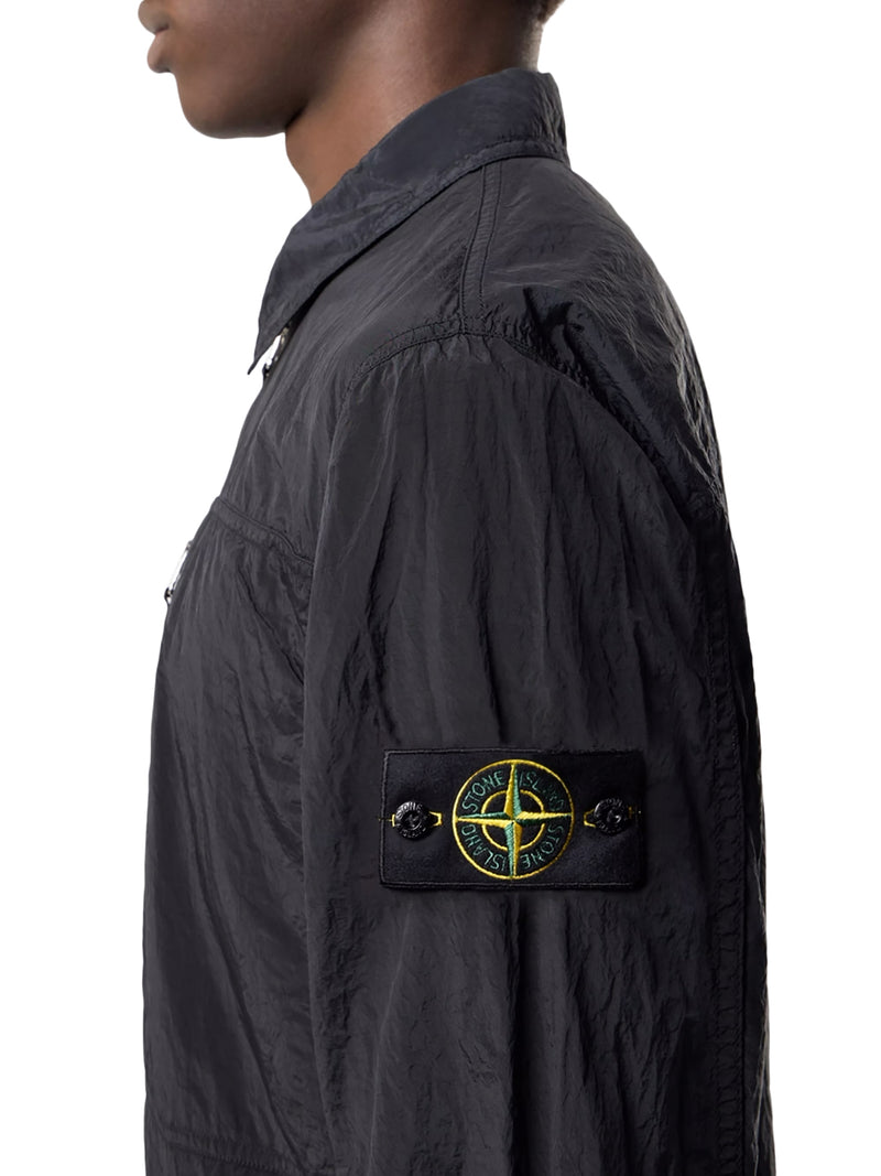 OVERSHIRT WITH ZIP AND BADGE ON THE SLEEVE