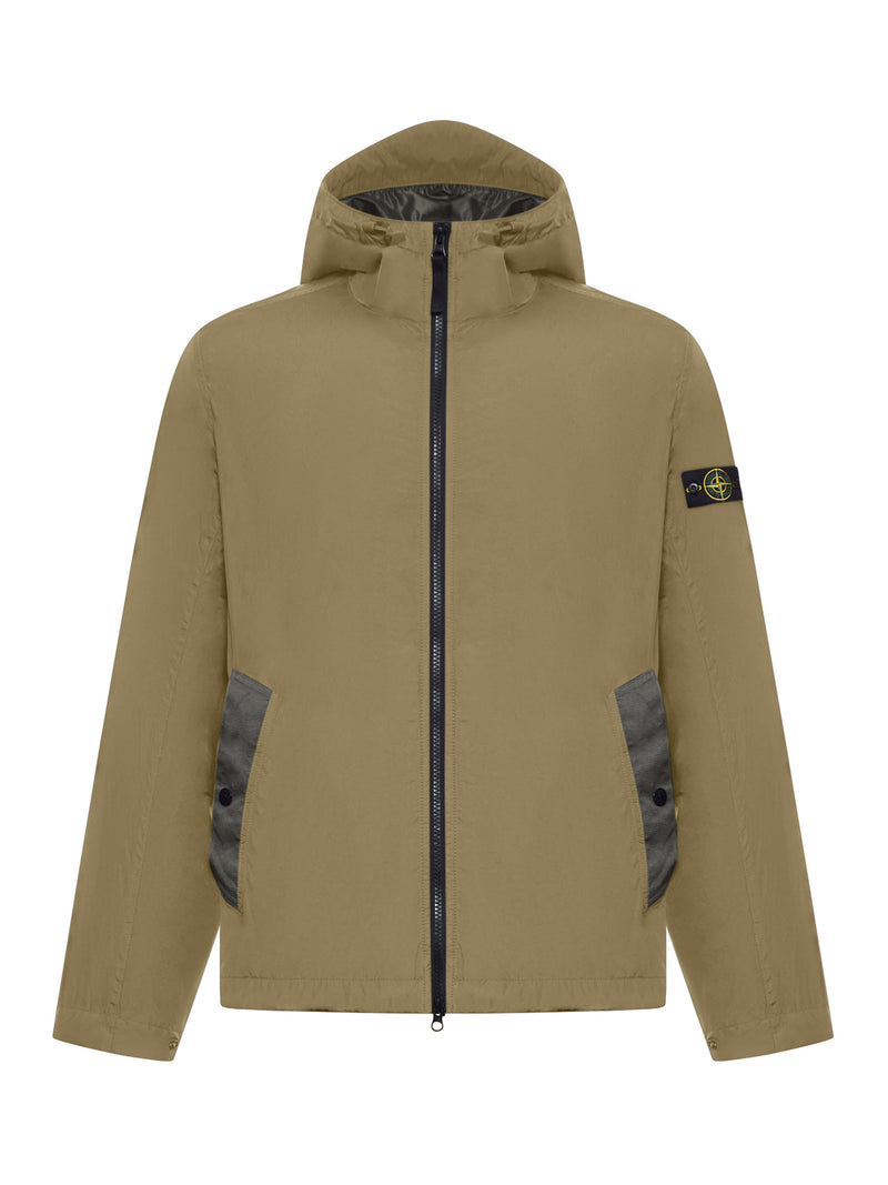 TECHNICAL FABRIC JACKET WITH COMPASS LOGO