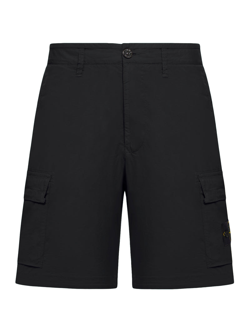 CARGO BERMUDA SHORTS WITH REMOVABLE BADGE