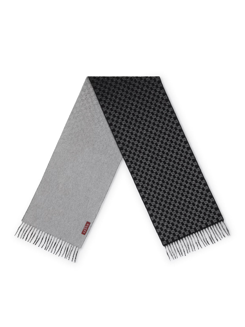 GG WOOL AND CASHMERE SCARF