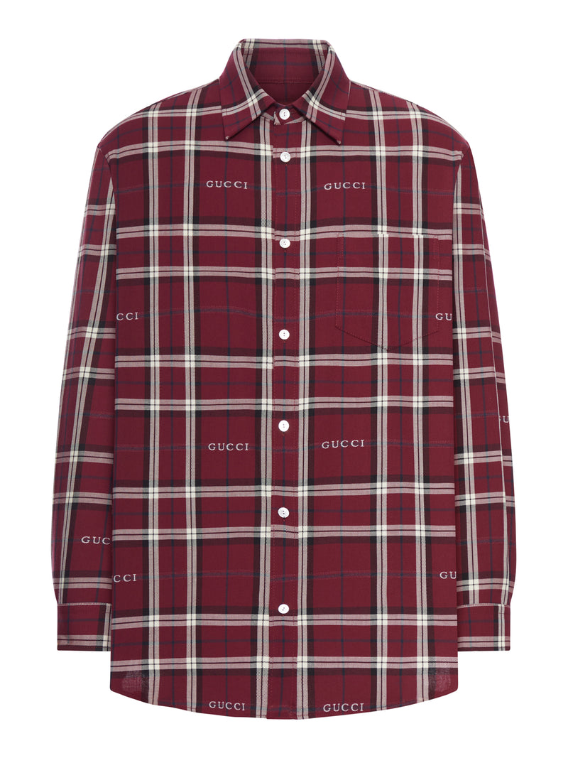 JACQUARD COTTON TARTAN SHIRT