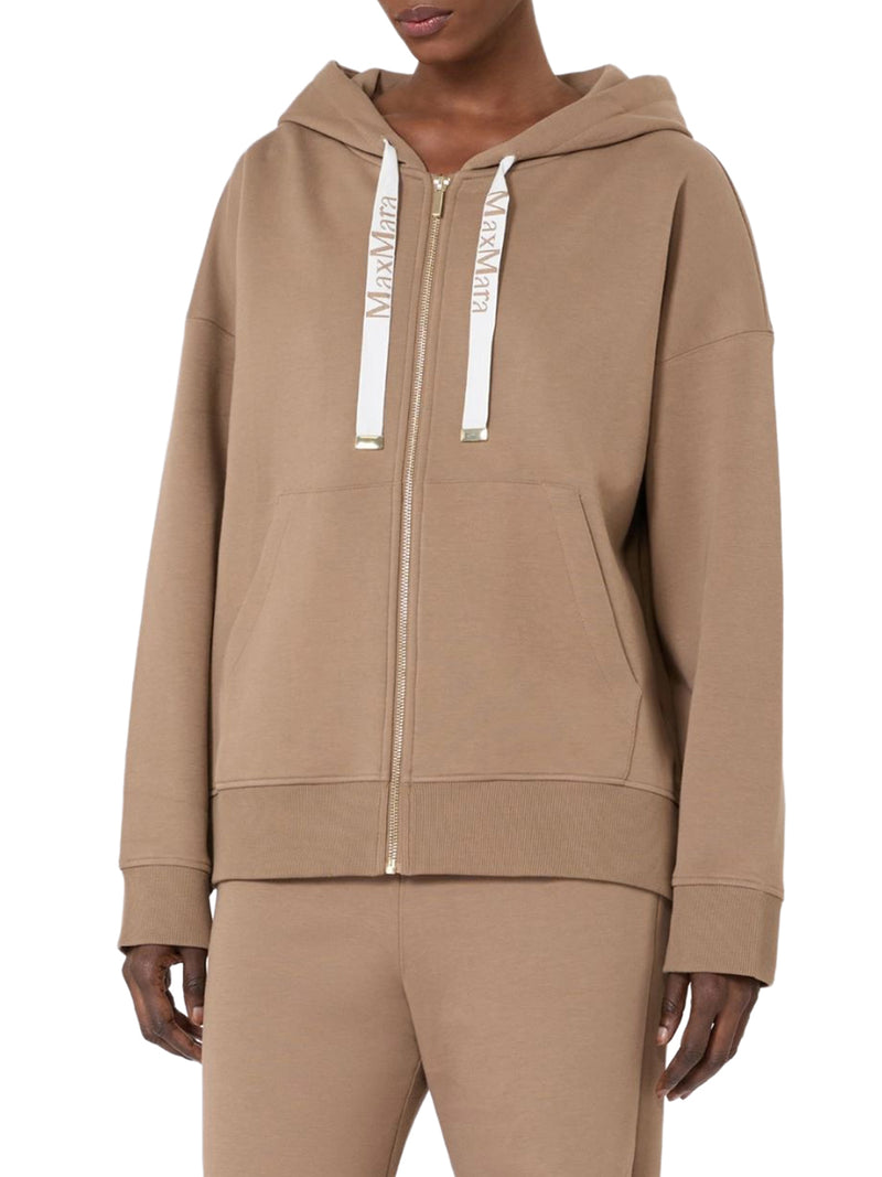 TECHNICAL JERSEY ZIP-UP HOODIE