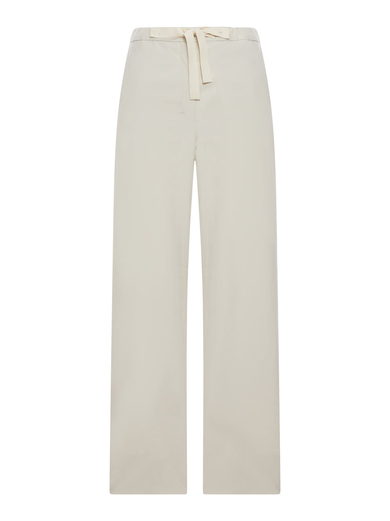 COTTON DRAWSTRING TROUSERS