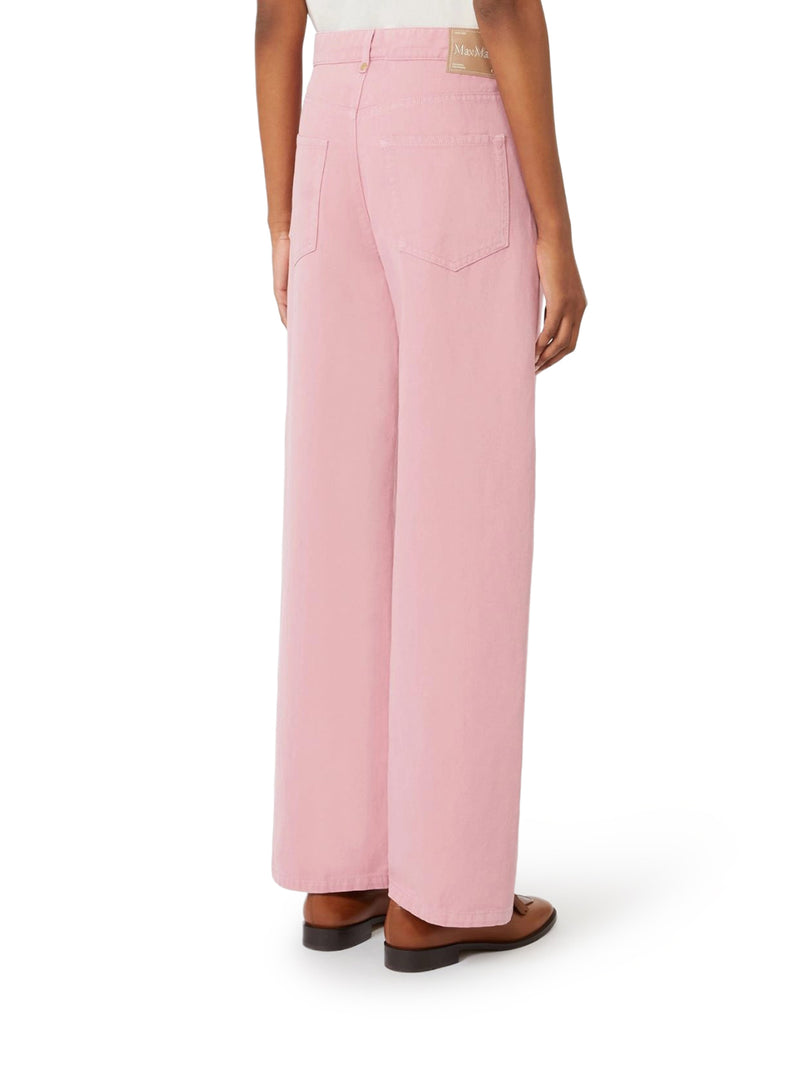 5-POCKET COTTON AND LINEN TROUSERS