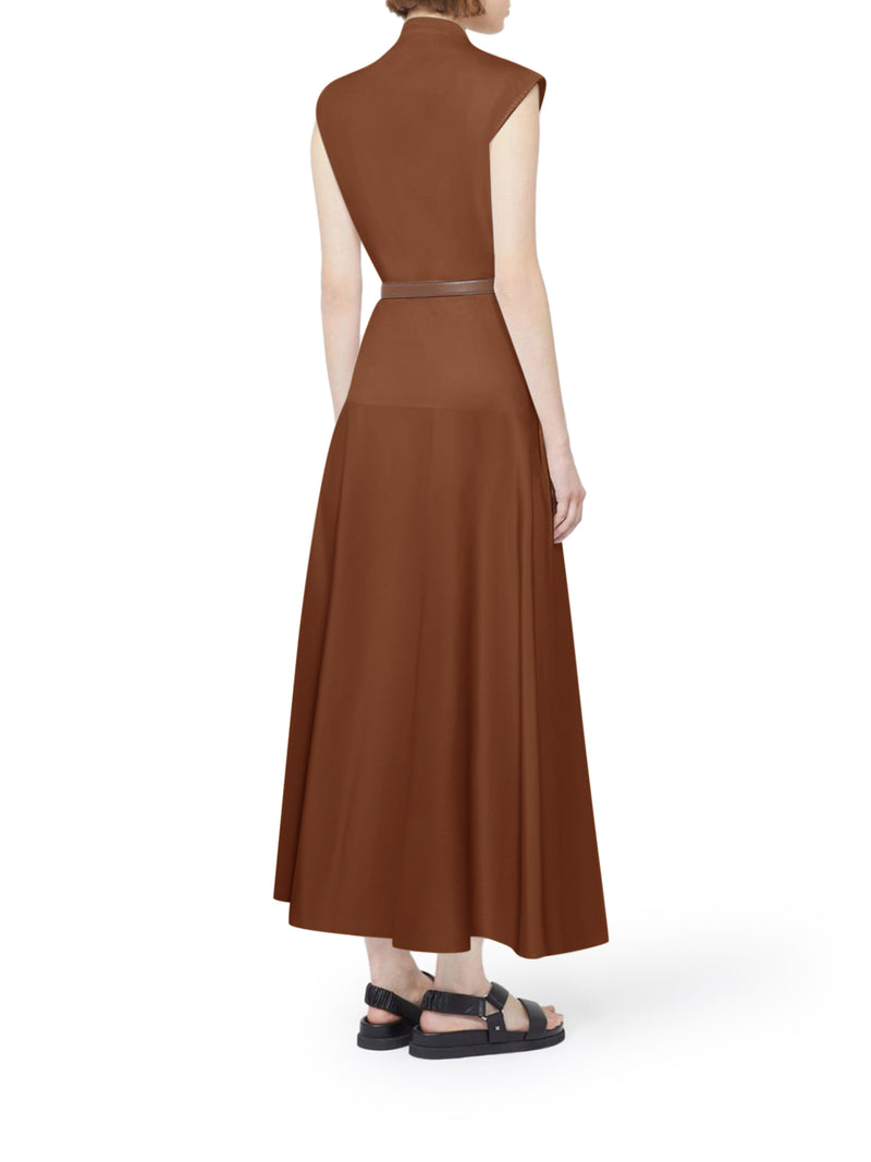 COTTON POPLIN WHEEL-SHAPED DRESS