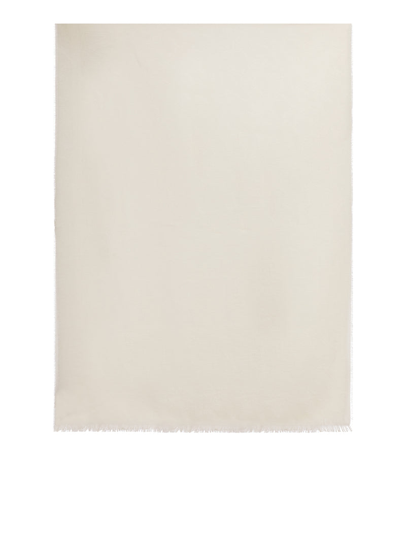 VETUSTA WOOL AND SILK SCARF WITH JACQUARD LOGO